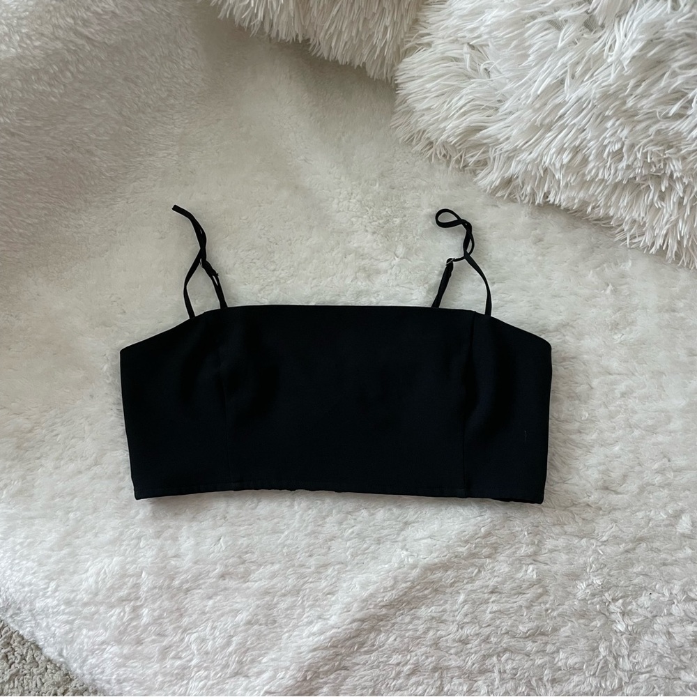 Abercrombie Black Crop Top
